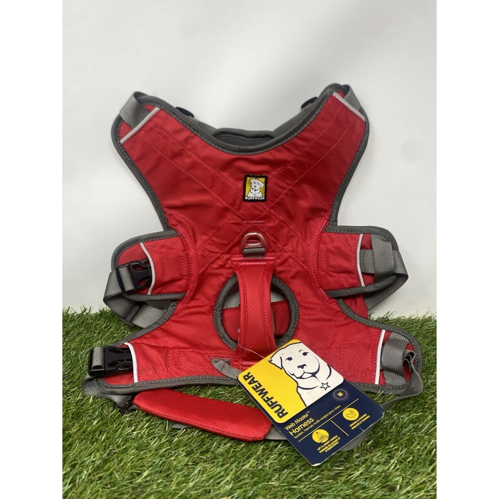 Ruffwear Webmaster Dog Harness W/Handle Red Currant Size Medium NWT